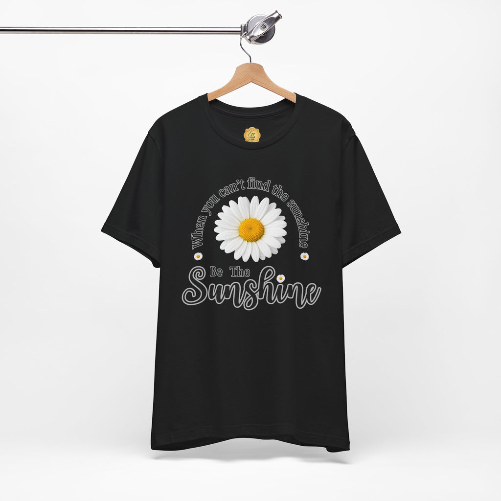 Black t-shirt with 'OK Everything is OK' text on a hanger against a white background