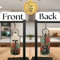 Guitar Rose Art Chapstick Holder Keychain – Music Lover Gift