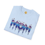 MOM Drip Graphic T-Shirt — Colorful Liquid Script Mother's Day Tee
