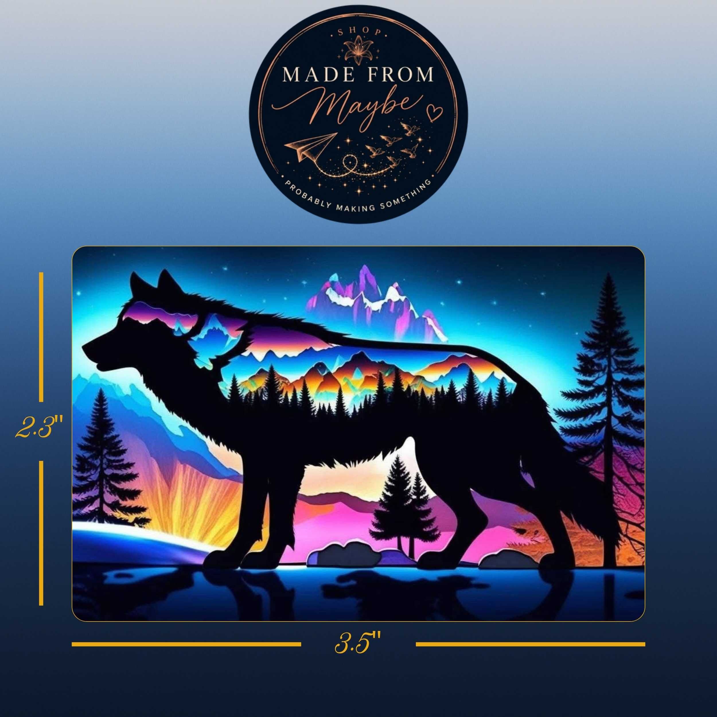 Wolf Sublimated Fridge Magnet – Decorative Kitchen Magnet
