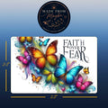Faith Over Fear Butterfly Sublimated Fridge Magnet – Decorative Kitchen Magnet