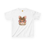 Cute Bunny with Glasses Shirt for Girls, Easter Bunny Kids Shirt, Trendy Bunny Toddler Tee, Spring Easter Outfit, Boutique Style Rabbit T-Shirt