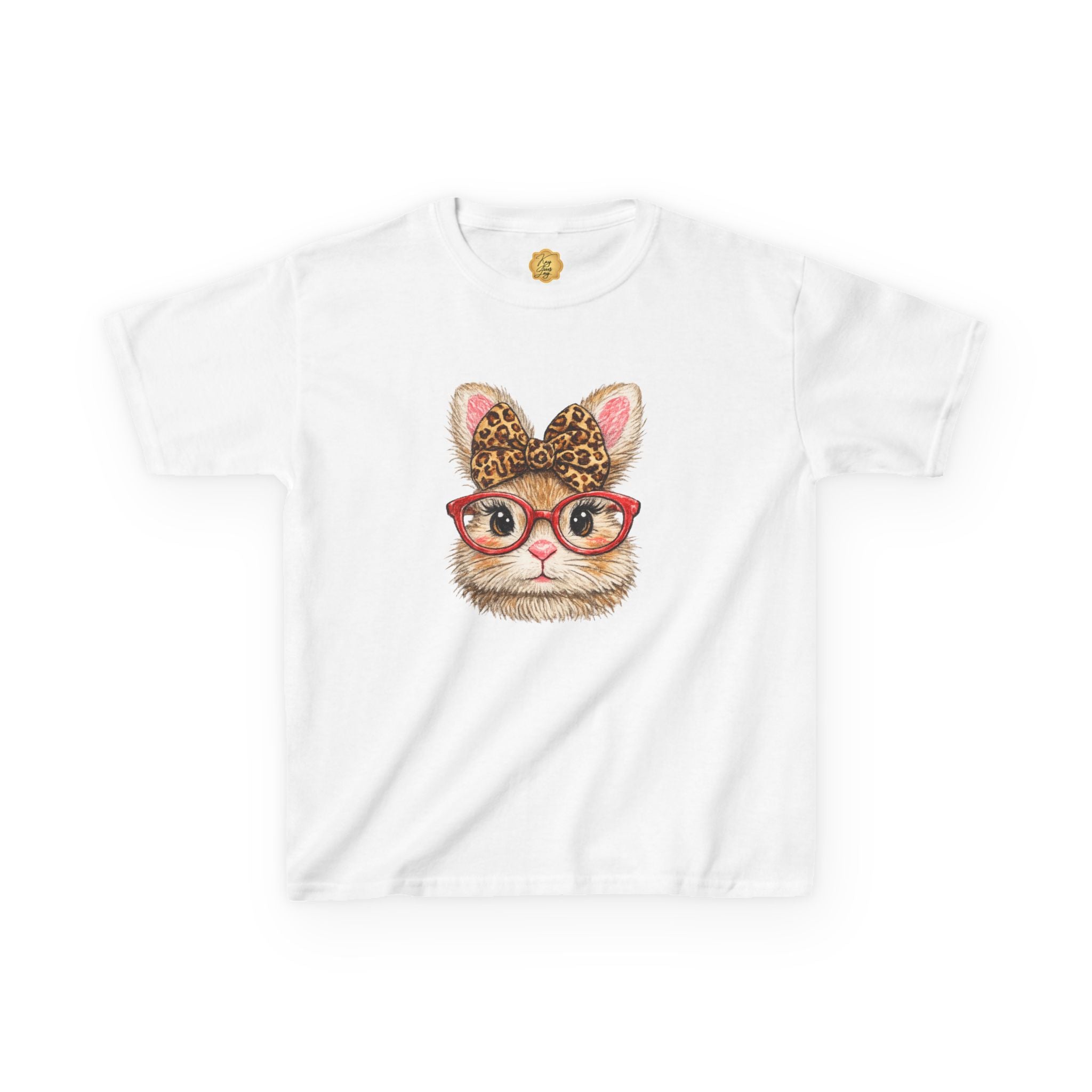 Cute Bunny with Glasses Shirt for Girls, Easter Bunny Kids Shirt, Trendy Bunny Toddler Tee, Spring Easter Outfit, Boutique Style Rabbit T-Shirt