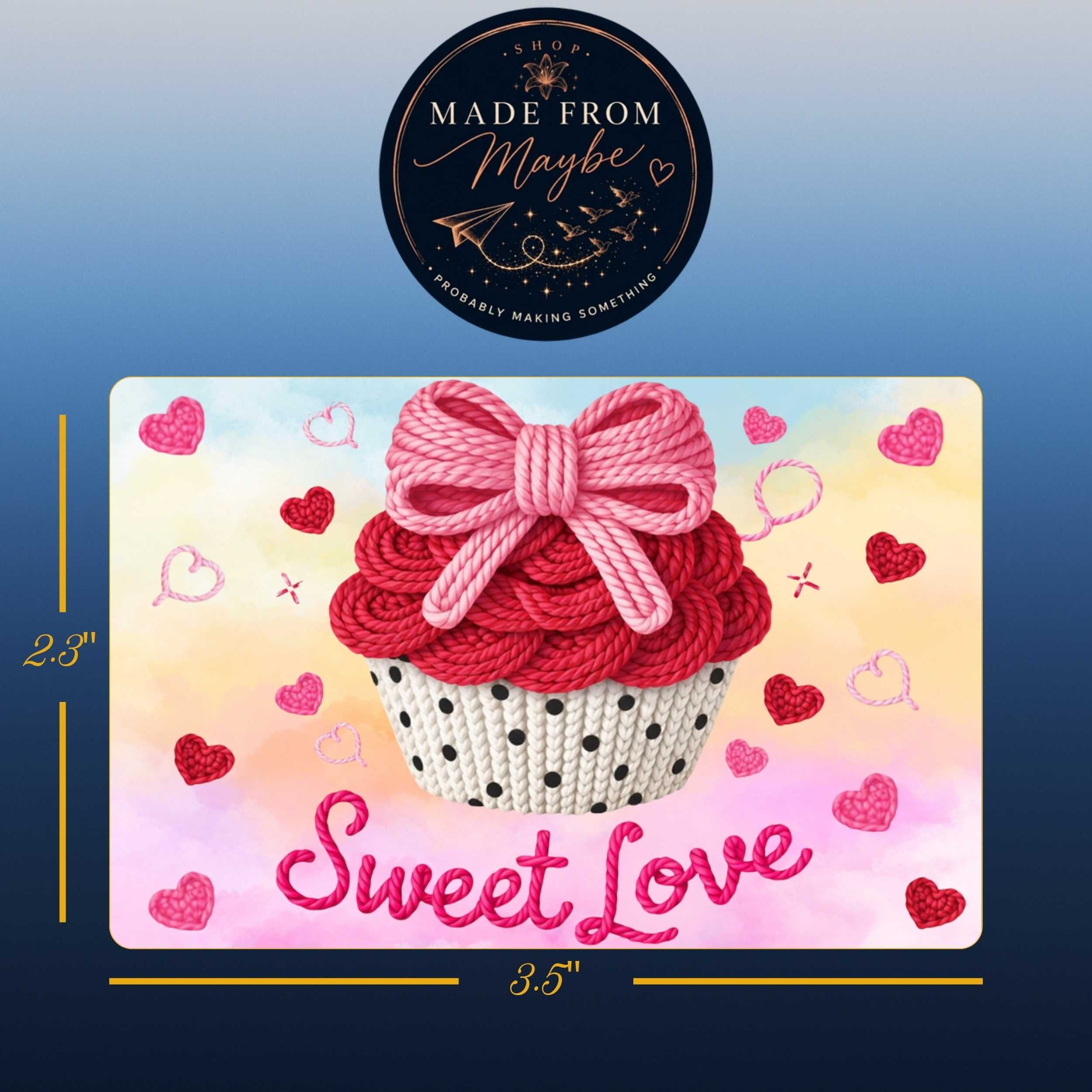 Sweet Love Sublimated Fridge Magnet – Decorative Kitchen Magnet