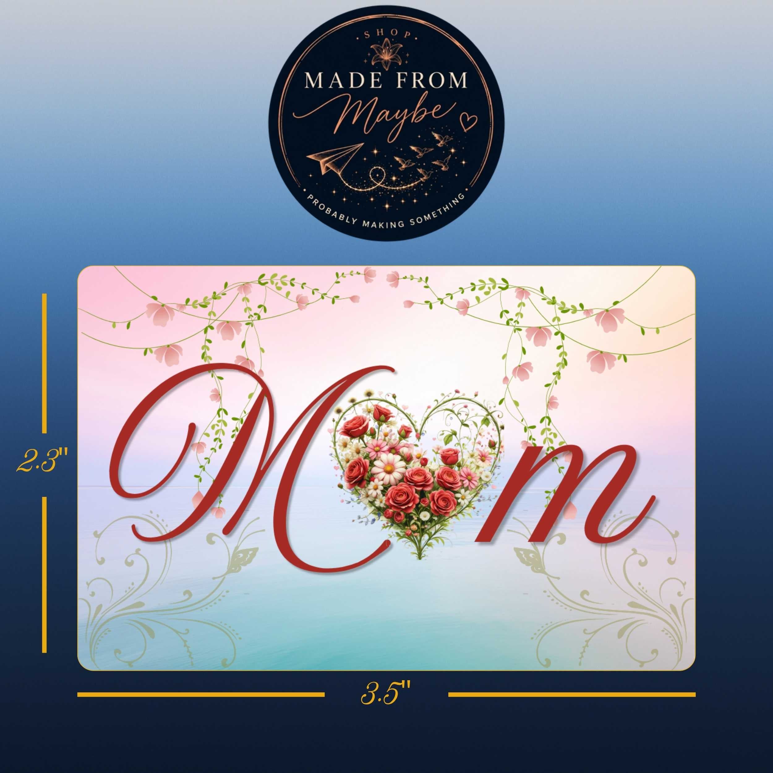 Mom Sublimated Fridge Magnet – Decorative Kitchen Magnet